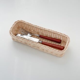 Rotan Fruitmand Hand Geweven Brood Lade Ontbijt Mand Fruit Lade Huishouden Woonkamer Opslag Mand Schieten Servies A 27x10x5cm