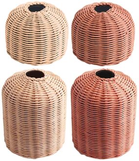 Rotan Handgemaakte Geweven Beschermende Koken Gasfles Cover Outdoor Wandelen Pouch koffie S