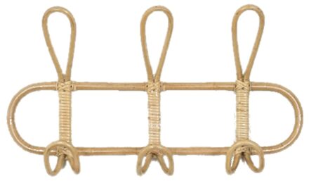 Rotan Muur Haken Kinderen Kleding Organizer Rack Kleding Hoed Opknoping Haak Rotan Hanger Kinderkamer Decor Hanger-Abux
