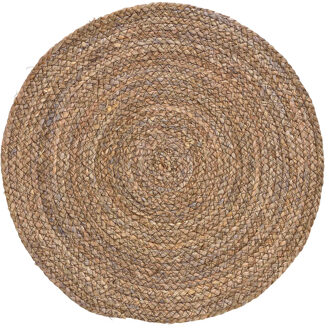 Rotan Placemats Rond - grof bruin - Dia 38 cm - handgemaakt van natuurlijk materiaal