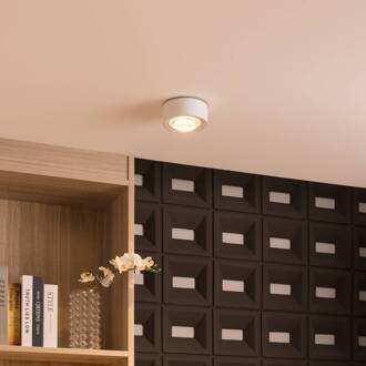 Rotari LED plafondlamp, lens, 1-lamp vast wit (RAL 9003)