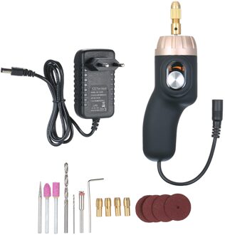 Rotary Machine Elektrische Rotary Graveren Tool 24W Verstelbare Snelheid Polijstmachine Met 10 Pcs Rotary Accessoire Kit Slijpen Tool Kit VS