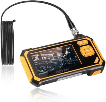Rotek Industriële Endoscoop 5M 1080P Hd 4.3 Inch Lcd-scherm Borescope, IP67 Waterdichte Inspectie Camera Met 6 Led Verlichting