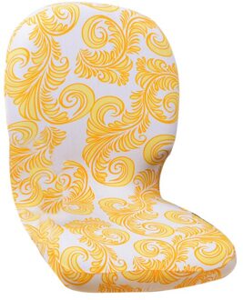 Roterende Fauteuil Hoes Verwijderbare Stretch Computer Office Chair Cover Protector In Kleine Maat (Zwart) geel