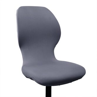 Roterende Fauteuil Hoes Verwijderbare Stretch Computer Office Chair Cover Protector In Kleine Maat (Zwart) grijs