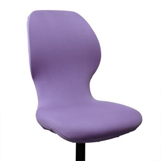 Roterende Fauteuil Hoes Verwijderbare Stretch Computer Office Chair Cover Protector In Kleine Maat (Zwart) paars