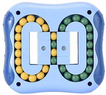 Roterende Magic Bean Intelligentie Vingertop Roterende Kubus Roterende Kubus Vinger Gyro Kinderen Burger Roterende Kubus Speelgoed Blauw