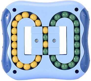 Roterende Magic Bean Intelligentie Vingertop Roterende Kubus Roterende Kubus Vinger Gyro Kinderen Burger Roterende Kubus Speelgoed Blauw