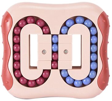 Roterende Magic Bean Intelligentie Vingertop Roterende Kubus Roterende Kubus Vinger Gyro Kinderen Burger Roterende Kubus Speelgoed Rood