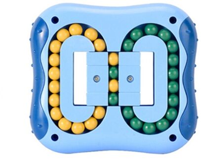 Roterende Magic Bean Vingertop Speelgoed Stress Relief Educatief Speelgoed U7EE cyaan-blauw