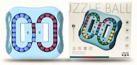 Roterende Magic Spin Bean 11X10CM Bean Abs Fidget Spinner Top Puzzel Brain Hand-oog Coördinatie Educatief Zintuiglijke Speelgoed Aym cyaan