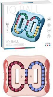 Roterende Magic Spin Bean 11X10CM Bean Abs Fidget Spinner Top Puzzel Brain Hand-oog Coördinatie Educatief Zintuiglijke Speelgoed Aym roze