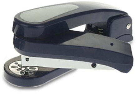 Roterende Medium Nietmachine Binding 20 Pagina 'S Gedraaid 45 Graden zonder Nietjes voor Papier Binding School Office Accessoires Blauw