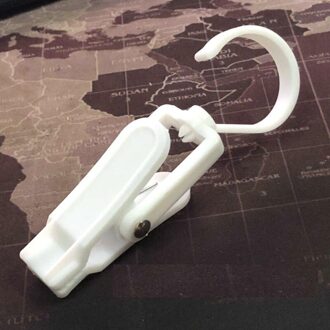 Roterende Plastic Gordijn Clip Kleding Hoed Clip Multifunctionele Ring Supermarkt Supermarkt Hoed Clip Display Plastic Haak 5stk