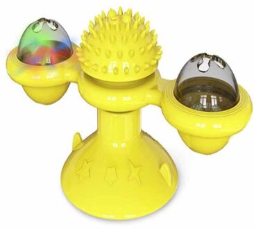 Roterende Turn Windmolen Kat Speelgoed Draaitafel Plagen Kat Speelgoed Krassen Jeuk Kat Borstel