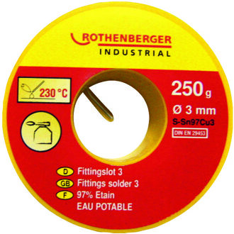 Rothenberger Fittingsoldeer 3, 250g - ROT045255E ROT045255E