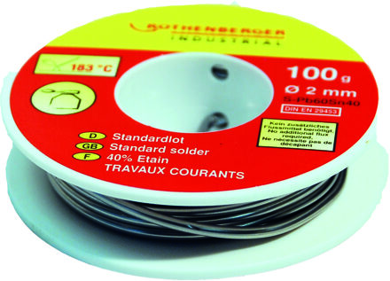 Rothenberger Standaard Soldeer, 2mm, 70g - 1000002354 1000002354