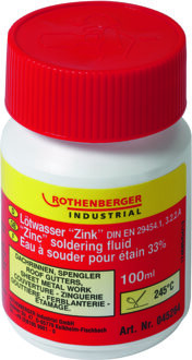 Rothenberger Zinksoldeervloeistof 100ml, 245 C - ROT045264 - ROT045264