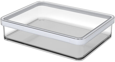 Rotho Loft Vleeswarendoos 1,0L wit transparant