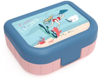 Rotho Lunchbox To Go Memory Kids 1 Liter Kids Explorer Girls 166x133x61mm roze