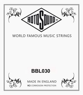 Rotosound BBL030 .030 snaar voor akoestische bas .030 snaar voor akoestische bas, phosphor bronze