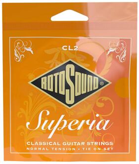 Rotosound CL2 snarenset voor klassieke gitaar snarenset voor klassieke gitaar, clear nylon trebles & silverplated basses, medium tension