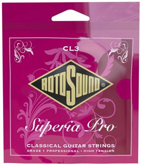 Rotosound CL3 snarenset voor klassieke gitaar snarenset voor klassieke gitaar, pro rectified nylon trebles & silverplated basses, high tension