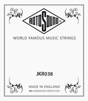 Rotosound JKR038 .038 snaar voor akoestische gitaar .038 snaar voor akoestische gitaar, phosphor bronze wound