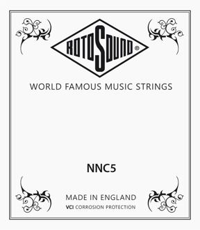 Rotosound NNC5 A-5 ball end snaar voor klassieke gitaar A-5 ball end snaar voor klassieke gitaar, silverplated wound nylon