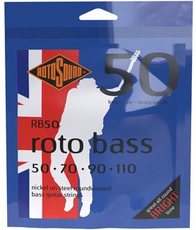 Rotosound RB50 snarenset elektrische basgitaar snarenset elektrische basgitaar, nickel wound, 50-110, heavy gauge