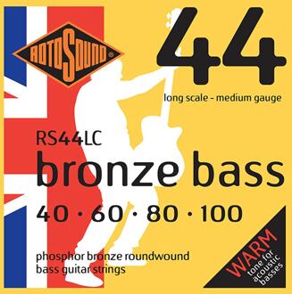 Rotosound RS44LC snarenset akoestische bas snarenset akoestische bas, phosphor bronze, 40-100, medium gauge