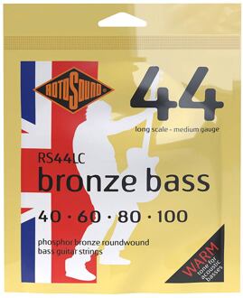 Rotosound RS44LC snarenset voor akoestische bas snarenset voor akoestische bas, phosphor bronze, 40-100, medium gauge