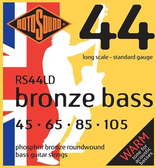 Rotosound RS44LD snarenset akoestische bas snarenset akoestische bas, phosphor bronze, 45-105, standard gauge