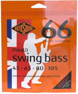 Rotosound RS66LD snarenset elektrische basgitaar snarenset elektrische basgitaar, roundwound, longscale, 045-065-080-105