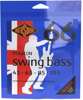 Rotosound RS66LDN snarenset elektrische basgitaar snarenset elektrische basgitaar, nickel wound, 45-105, standard gauge