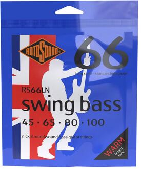 Rotosound RS66LN snarenset elektrische basgitaar snarenset elektrische basgitaar, nickel wound, 45-100, standard gauge