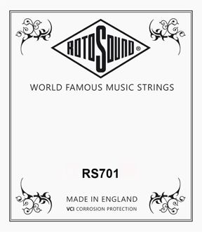 Rotosound RS701 .011 bouzouki snaar .011 bouzouki snaar, stainless steel, loop end