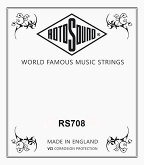 Rotosound RS708 .024 bouzouki snaar .024 bouzouki snaar, phosphor bronze wound, loop end
