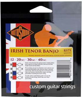 Rotosound RS75 snarenset tenor banjo snarenset tenor banjo, nickel wound, loop end