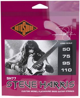 Rotosound SH77 snarenset elektrische basgitaar snarenset elektrische basgitaar, monel flatwound, 50-110 Steve Harris, standard gauge