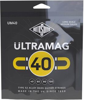 Rotosound UM40 string set electric bass type 52 allow wound 40-100