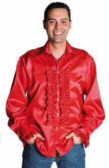 Rouches blouse luxe rood Rood - Zalm