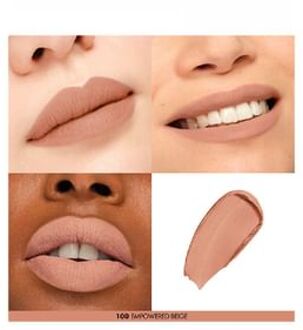 Rouge Artist Forever Satin & Matte Lipstick 100 Empowered Beige - Matte