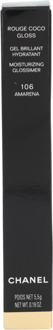 Rouge Coco Gloss Illuminating Top Coat 774 Excitation Chanel Rouge Coco Gloss Moisturizing Glossimer - 106 Amarena - 5,5 g