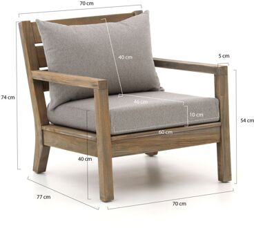 ROUGH Batang lounge tuinstoel - Laagste prijsgarantie! Bruin