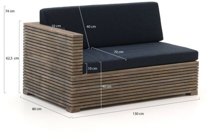 ROUGH-C hoek loungeset 4-delig - Laagste prijsgarantie! Bruin