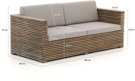 ROUGH-C lounge tuinbank 180cm - Laagste prijsgarantie! Bruin