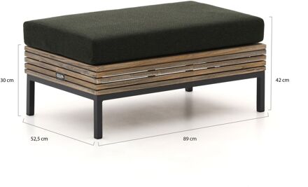 ROUGH-D lounge voetenbank 89x52,5cm - Laagste prijsgarantie! Bruin