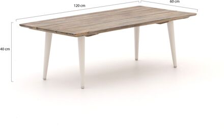 ROUGH-K lounge tuintafel 120x60x40cm - Laagste prijsgarantie! Bruin