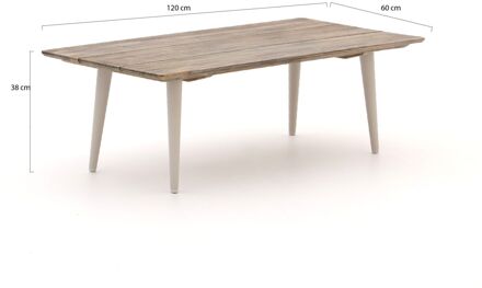 ROUGH-K lounge tuintafel 120x60x40cm - Laagste prijsgarantie! Bruin